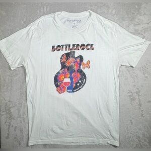 Rare Bottlerock First Taste of Summer 2023 Napa Golden Goods White T-Shirt XL